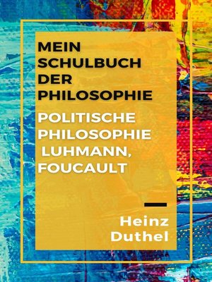 cover image of Politische Philosophie Luhmann, Foucault
